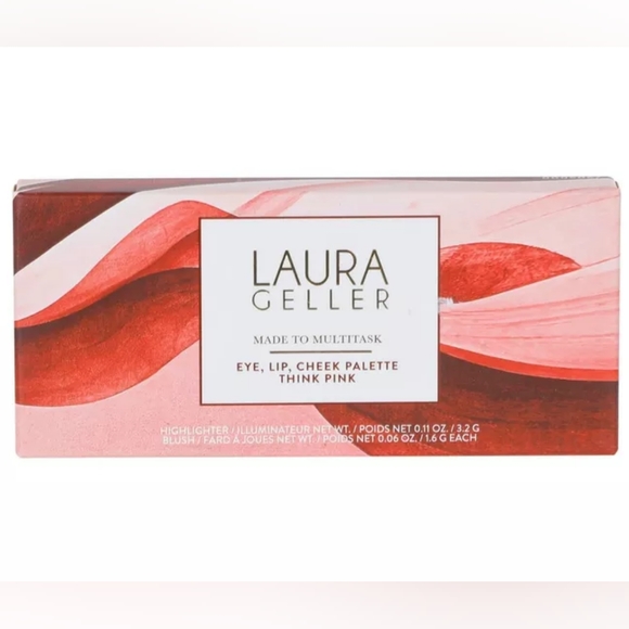 Laura Geller Eyes, Lip, Cheek Palette in Think Pink - Picture 3 of 3